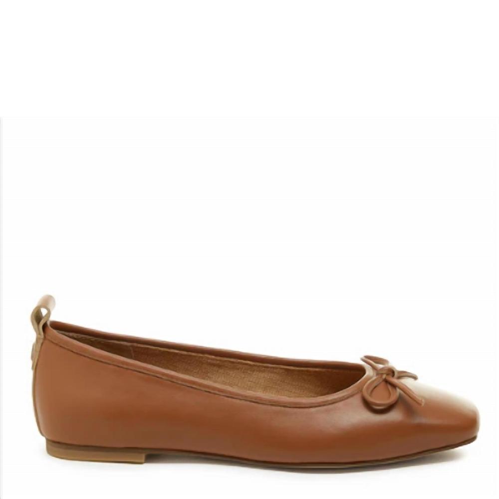 NEW KELSI DAGGER frankie tan ballet flat in gingerbread